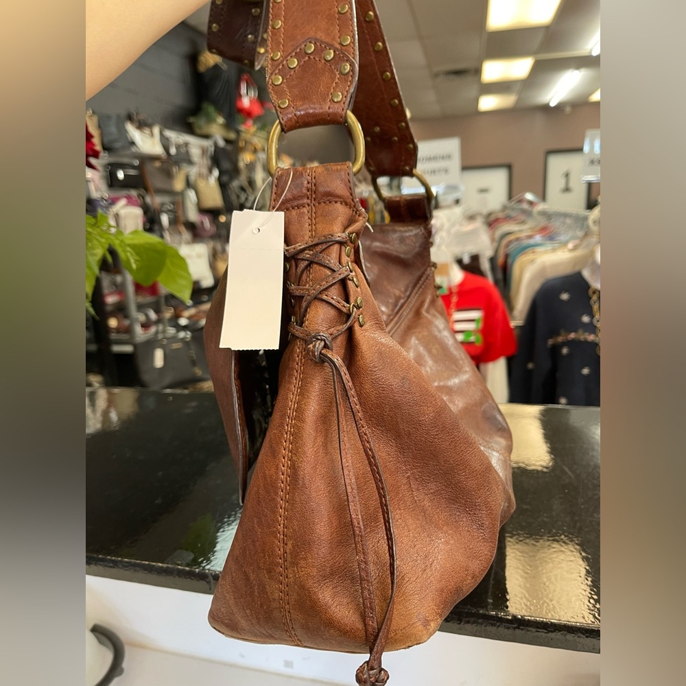 Kooba Rustic Brown Leather Shoulder Bag - Picture 3 of 12